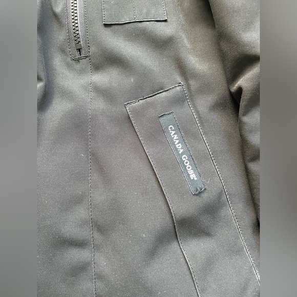 Canada Goose Black Borden Bomber Puffer Jacket - Picture 8 of 14